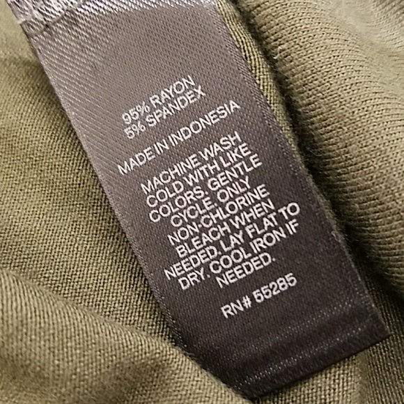 Last one! Express olive green cross front dress - Picture 4 of 5